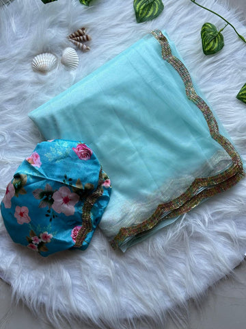 Soft And Shining Tissue Silver Net Party Wear Saree Soft And Shining Tissue Silver Net Party Wear Saree