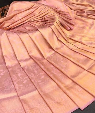 Traditional Kanjivaram Woven Silk Saree With Blouse Piece