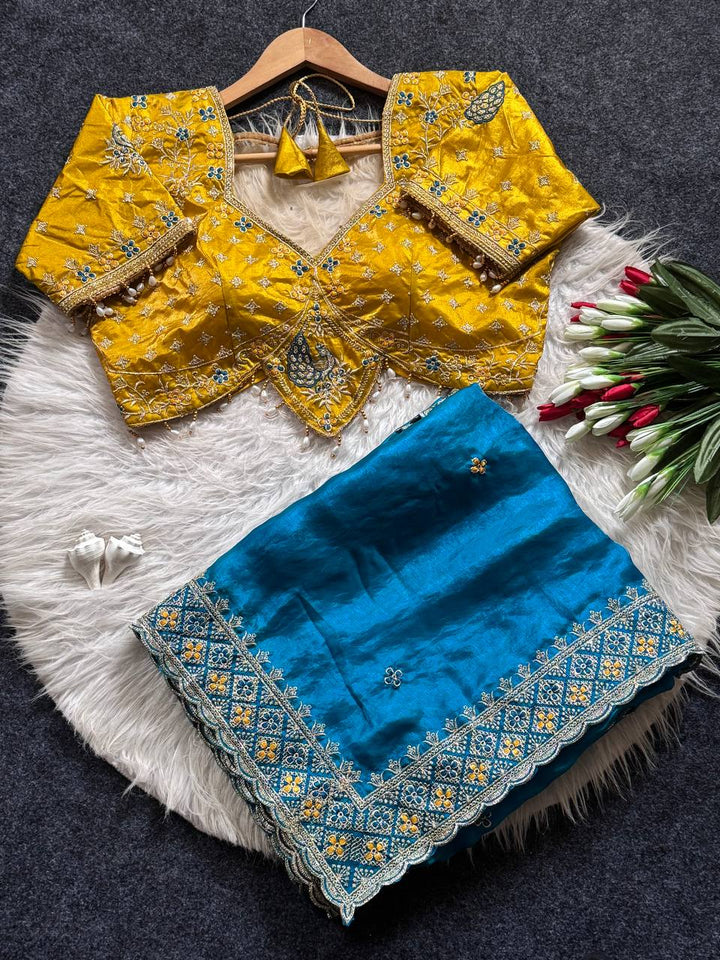 Neelkanthi Mayura Silk Saree