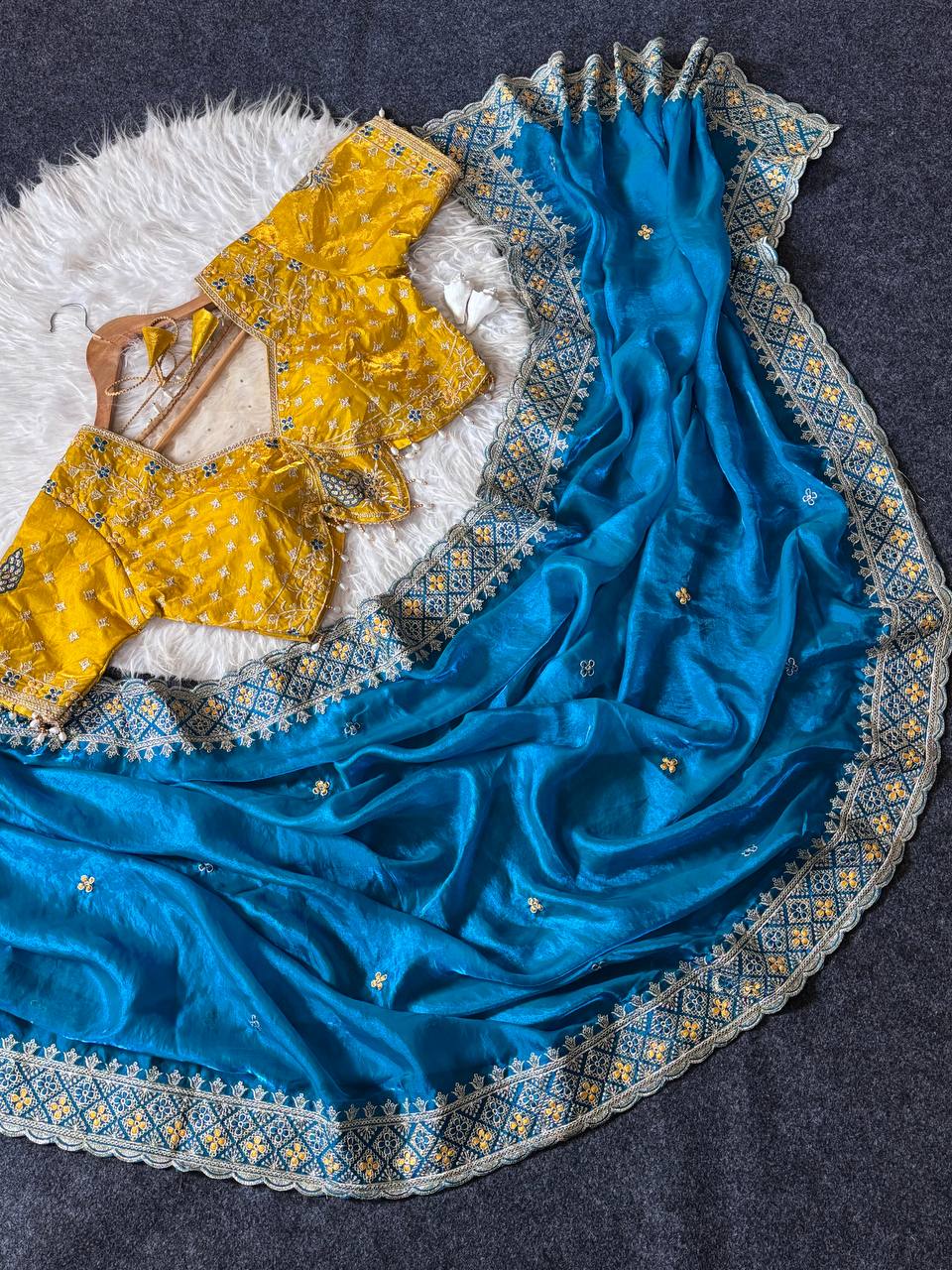 Neelkanthi Mayura Silk Saree