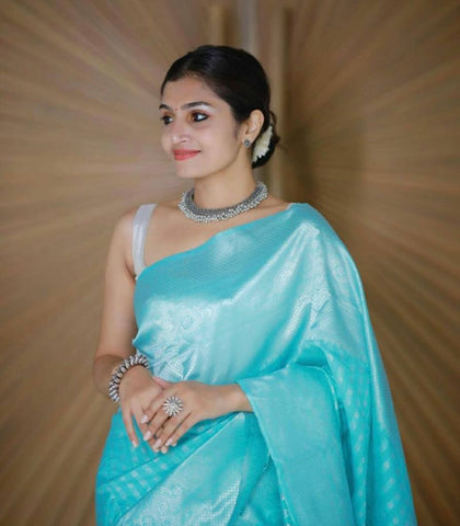 Woven Kanjivaram Jacquard, Pure Silk Saree