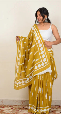 Mono Cotton Printed Saree