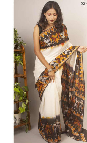 Mono Cotton Printed Saree