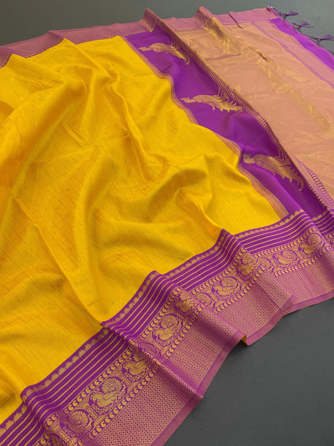 Heritage Weave Beauty Saree - YELLOW