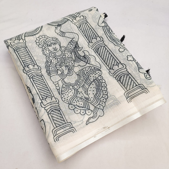 Timeless Kalamkari Elegance in Soft Linen Cotton