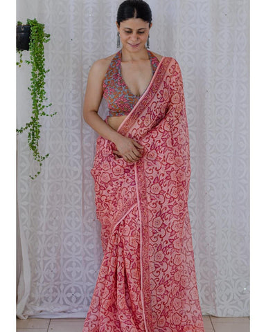 Chanderi Cotton Saree