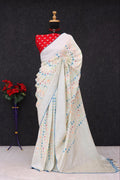 Traditional Paithani Soft Silk Saree with Elegant Pashmina Butti Weaving -SKY