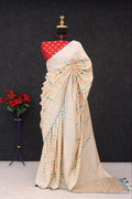 Traditional Paithani Soft Silk Saree with Elegant Pashmina Butti Weaving - LIGHT YELLOW