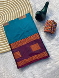 Contrast Border Traditional Silk Saree  RAMA