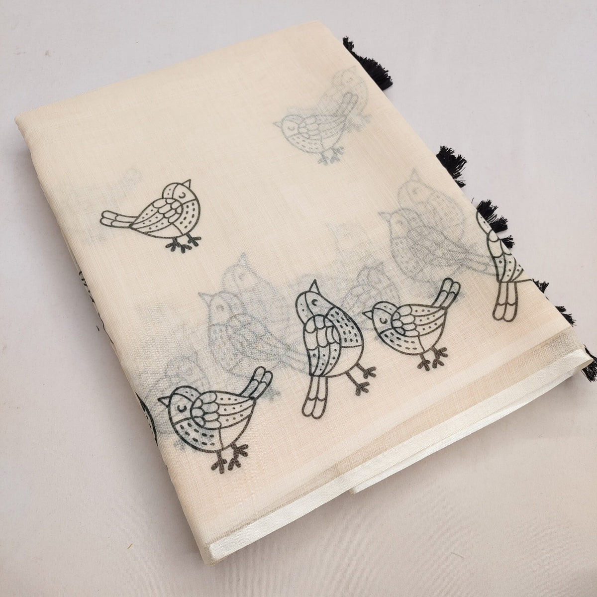 Sparrow Grace Linen Cotton Saree