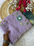 Boutique Collection Handwork Saree - PURPLE