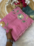 Boutique Collection Handwork Saree - PINK