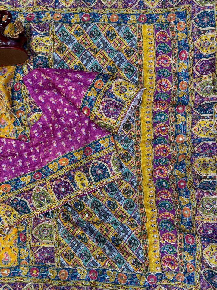 Royal Mirror Grace Soft Chinnon Designer Saree
