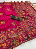 Royal Pashmina Soft Silk Elegance Saree - PINK