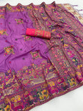 Royal Pashmina Soft Silk Elegance Saree - ORCHIDE PURPLE - 2
