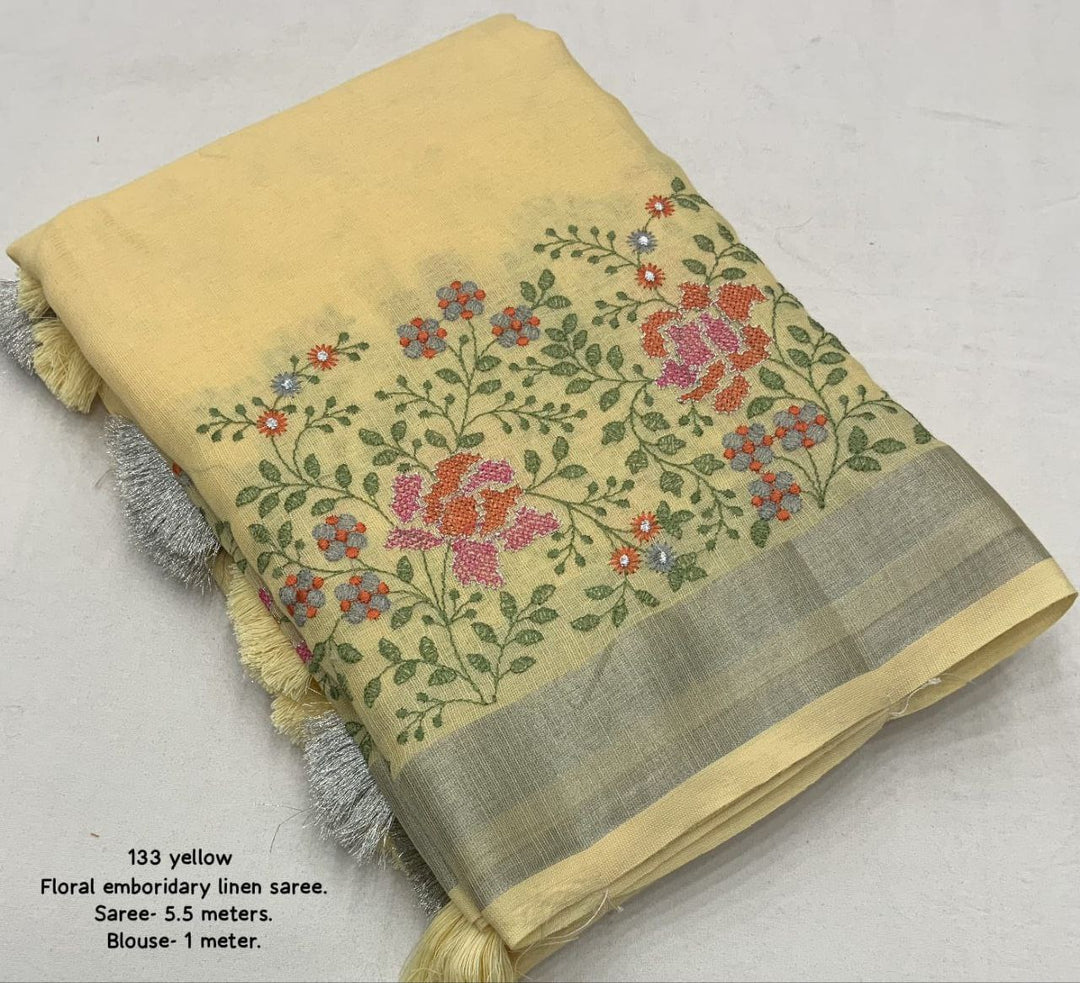 New pure georgette zari chex saree
