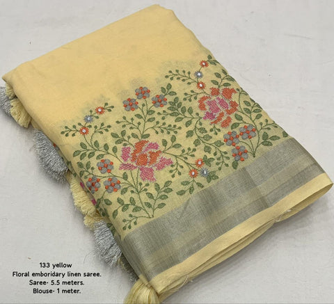 New pure georgette zari chex saree