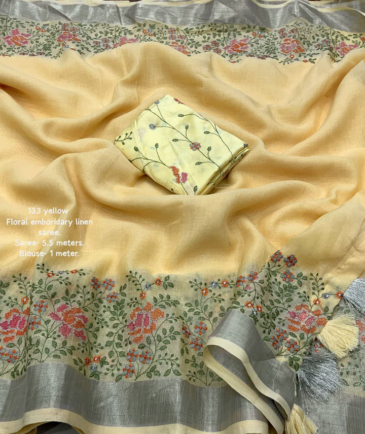 New pure georgette zari chex saree