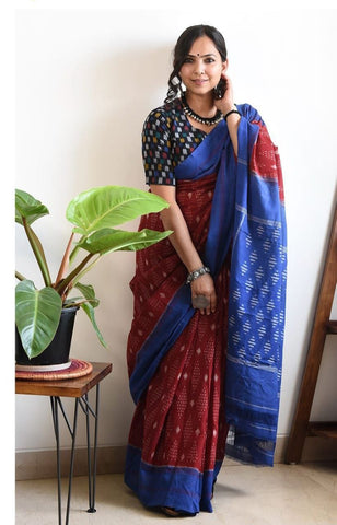 Daily Wear Soft Linen Printed Sarees