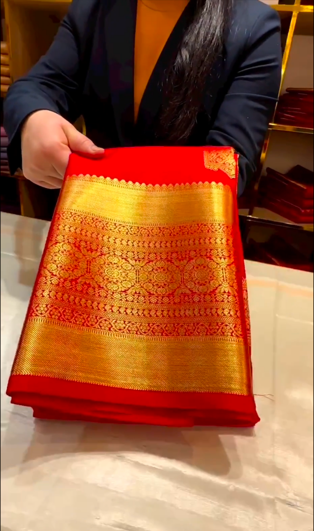 Kanchipuram Red Silk Sarees