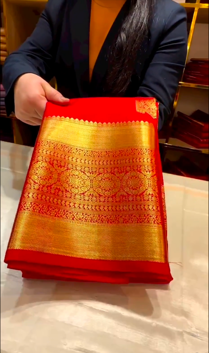 Kanchipuram Red Silk Sarees