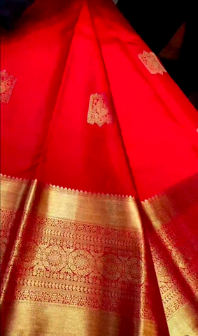 Kanchipuram Red Silk Sarees