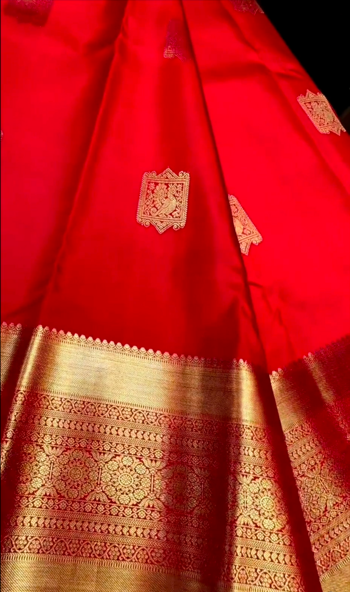 Kanchipuram Red Silk Sarees