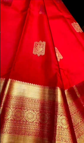 Kanchipuram Red Silk Sarees