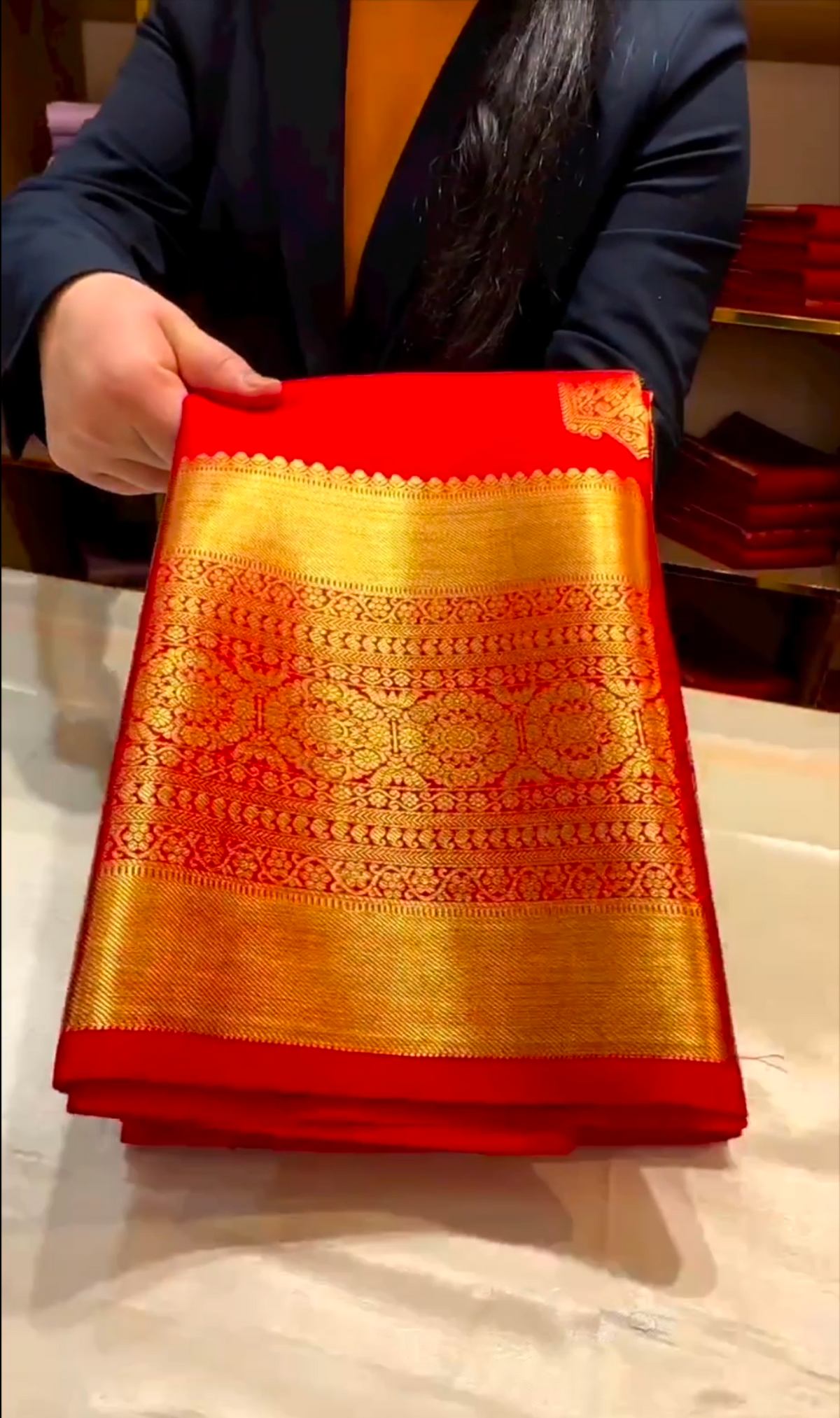 Kanchipuram Red Silk Sarees