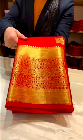 Kanchipuram Red Silk Sarees