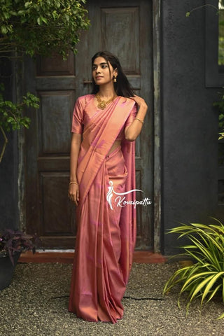 Traditional Kanjivaram Woven Silk Saree With Blouse Piece