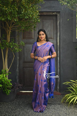 Traditional Kanjivaram Woven Silk Saree With Blouse Piece