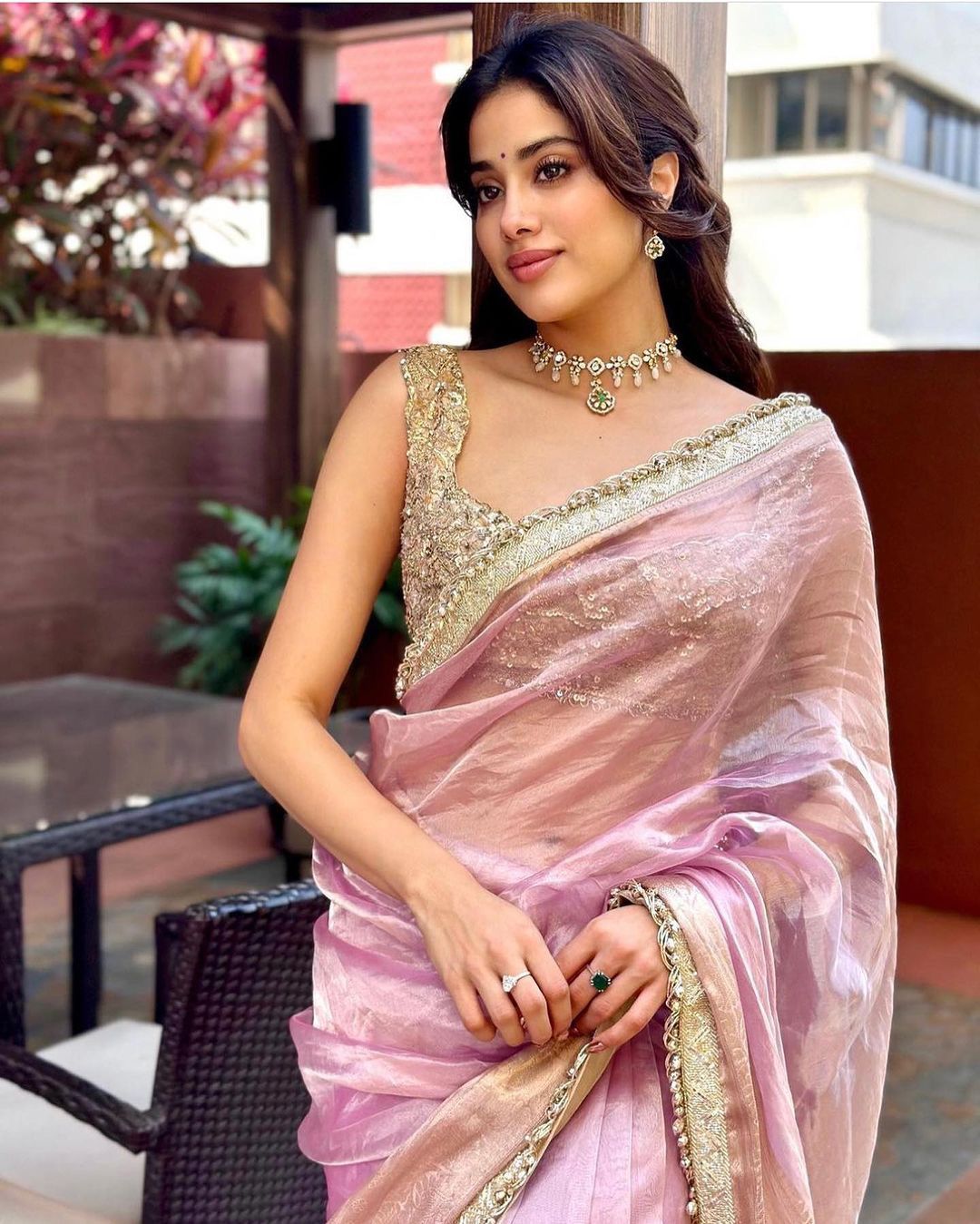 Pink Golden Silk Saree In usa | Sari