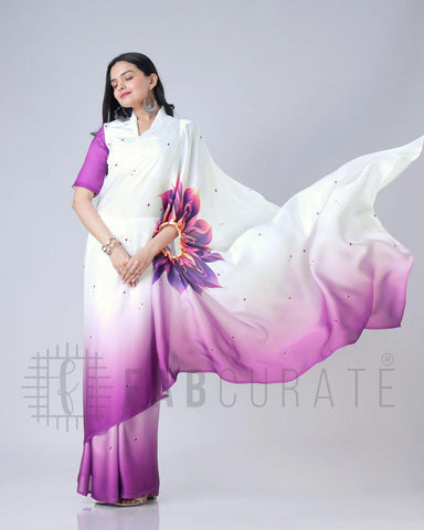 New Fancy Soft Crepe Silk Saree