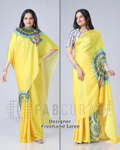 New Fancy Soft Crepe Silk Saree