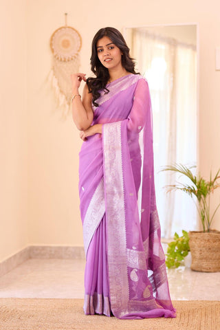 Ocean Blue Cotton Silk Saree With Scintillating Blouse Piece
