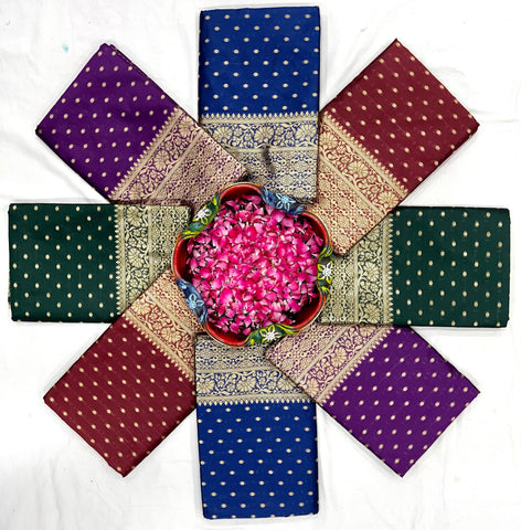 Women's Kanjivaram SoftS Silk Saree With Blouse Piece
