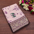 BEAUTIFUL RICH PALLU ACQUARD WORK ON ALL OVER THE PURPLE SAREE