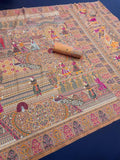 Royal Kashmiri Rajwadi Pashmina Weaving Silk Saree-YELLOW