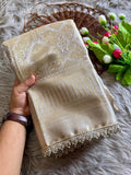Elegant Designer Antique Gold Border - CREAM