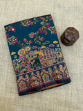 Hypnotic  Pashmina Saree With Preferable Blouse Piece - BLUE