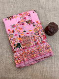 Hypnotic  Pashmina Saree With Preferable Blouse Piece - PINK