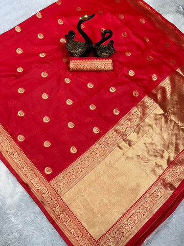 Bollywood Style Chaand Buta Banarasi Silk Saree