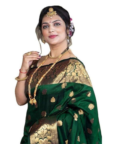 Women Silk Saree with Woven Motifs
