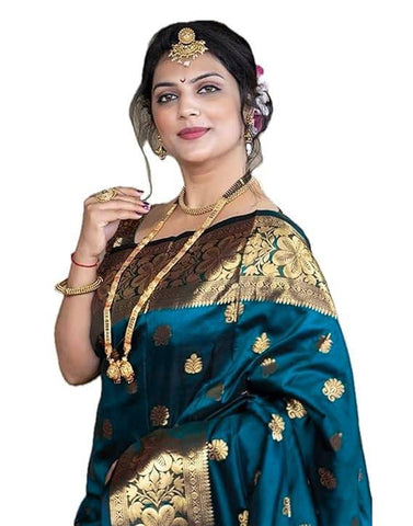 Women Silk Saree with Woven Motifs