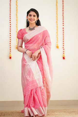 Weading Wear Banarasi Litchi Silk Saree With Blouse Piece