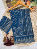Madhubani Mirror Grace Saree- Rama