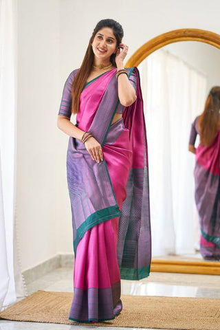 Wedding Wear Banarasi Litchi Silk Saree With Blouse Piece