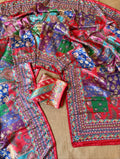 Premium Designer Dola Silk Saree - RED