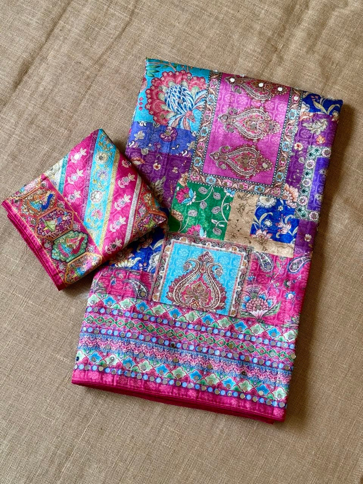 Premium Designer Dola Silk Saree - PINK
